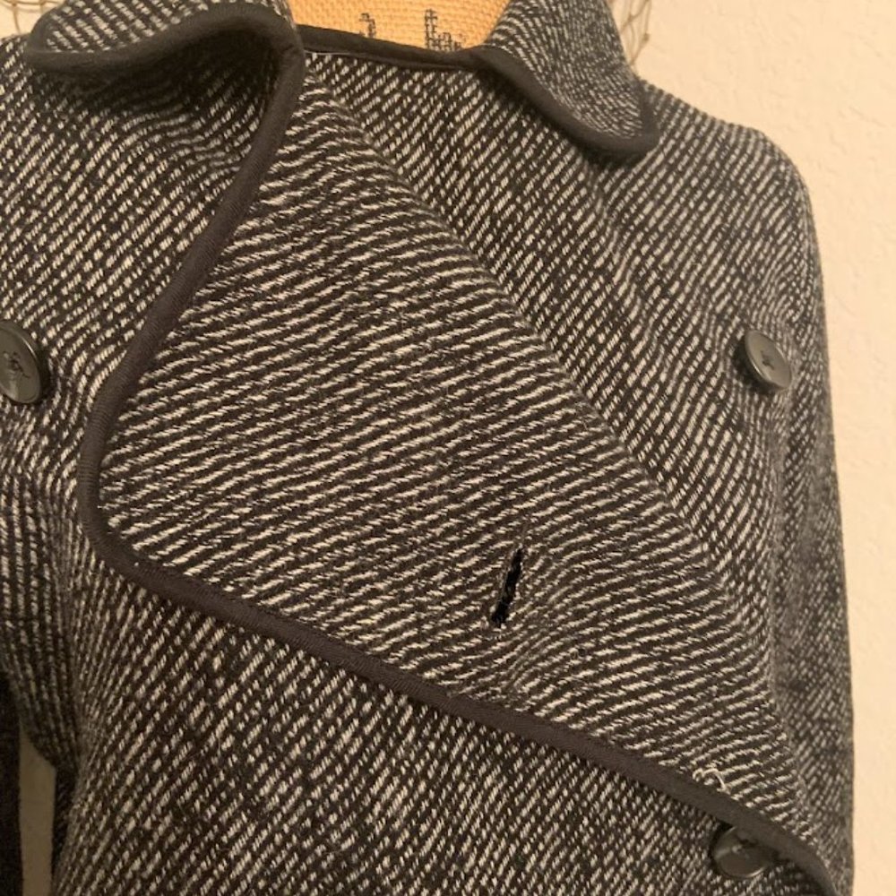 Lucky Brand Drape Wool Blend Herringbone Jacket Size Small - Picture 5 of 6